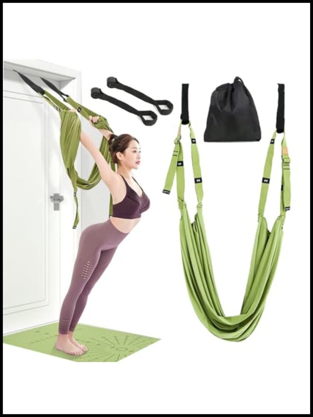 Yoga Stretching Strap Door Anchor Back Stretcher Flexibility Trainer